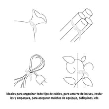 Cargar imagen en el visor de la galería, BOLSA CON 100 CINCHOS PLÀSTICOS 18 LB, 100x2.5MM, NATURALES 44300 P
