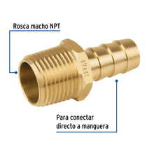 Cargar imagen en el visor de la galería, NIPLE TERMINAL CON ESPIGA DE 3/8&quot; X 3/8&quot;, FOSET
