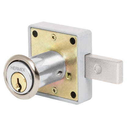 CERRADURA PARA MUEBLE, MODELO 25, CROMO, HERMEX 43559 *