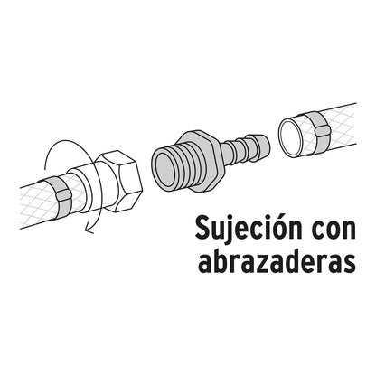 ADAPTADOR INSERCION ROSCA EXTERIOR DE 1/2" X 1/2", FOSET 48574 *
