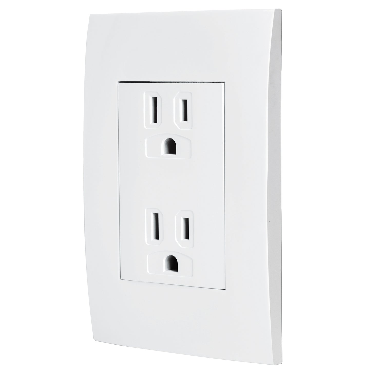 CONTACTO DÚPLEX, 2 POLOS + TIERRA, LÍNEA OSLO, BLANCO 48309 *