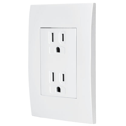CONTACTO DÚPLEX, 2 POLOS + TIERRA, LÍNEA OSLO, BLANCO 48309 *