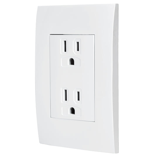 CONTACTO DÚPLEX, 2 POLOS + TIERRA, LÍNEA OSLO, BLANCO 48309 *