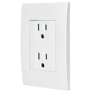 CONTACTO DÚPLEX, 2 POLOS + TIERRA, LÍNEA OSLO, BLANCO 48309 P