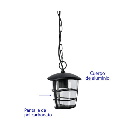 ARBOTANTE FAROL COLGANTE DISEÑO MODERNO 45094 N