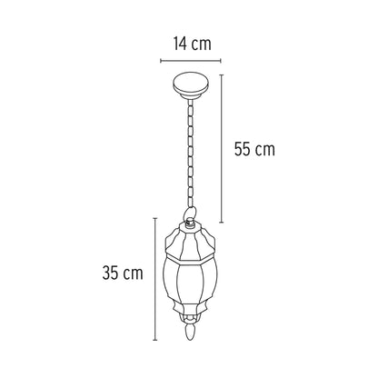 ARBOTANTES TIPO FAROL COLGANTES