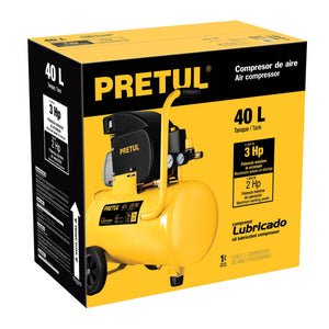 COMPRESOR, 40 L, 3 HP (POTENCIA MÁXIMA ), 120 V, PRETUL 23066