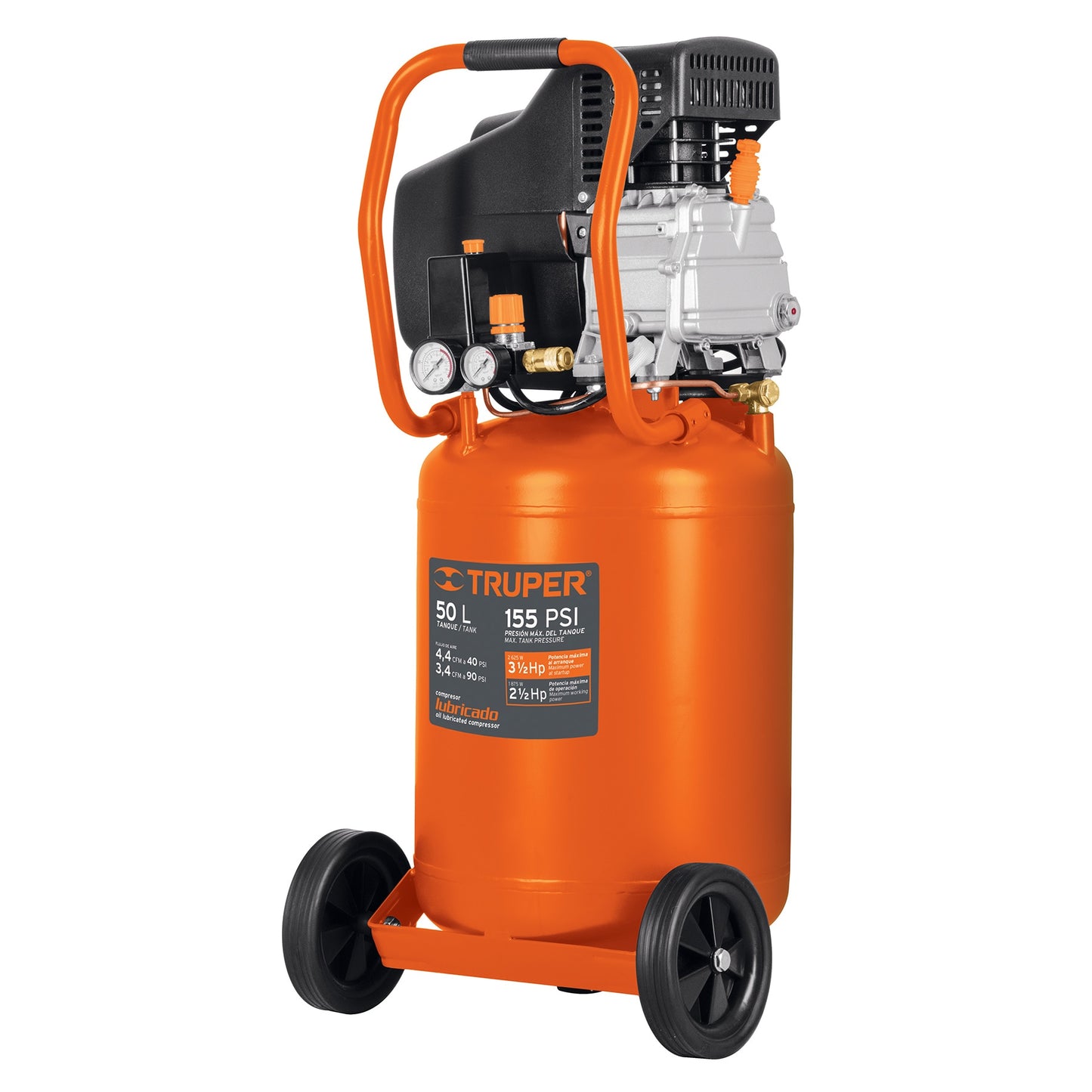COMPRESOR VERTICAL, 50 L, 3-1/2 HP (POTENCIA MÁXIMA ), 120V