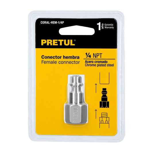 CONECTOR RAPIDO HEMBRA 1/4" 27022 *
