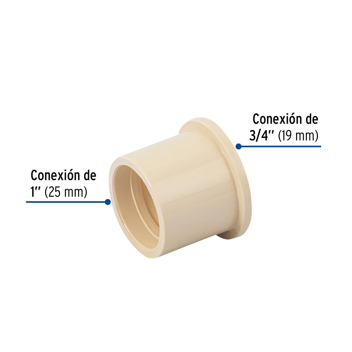 REDUCCIÒN BUSHING DE CPVC, 1" X 3/4", FOSET 45064 *