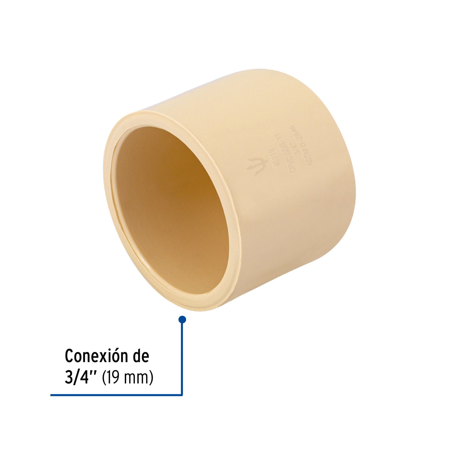 TAPÓN DE CPVC 3/4", FOSET 45119 *