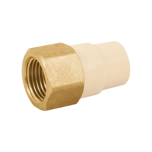 ADAPTADOR HEMBRA DE CPVC 1/2" CON INSERTO METÁLICO 45107 *