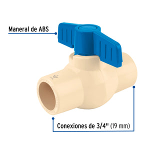 VÁLVULA DE ESFERA DE CPVC 3/4", FOSET 45048 P