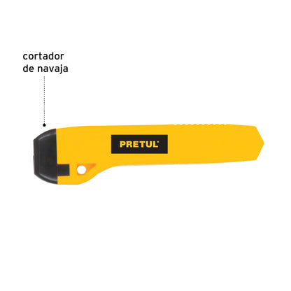 CUTTER PLASTICO 18MM PRETUL 22405 *