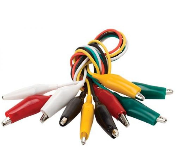 JUEGO DE 5 CABLES CON 10 CAIMANES 090-745 P