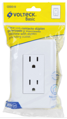 CONTACTO DUPLEX, 2 POLOS + TIERRA BASIC 25076 *