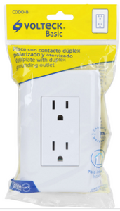 CONTACTO DUPLEX, 2 POLOS + TIERRA BASIC 25076 *