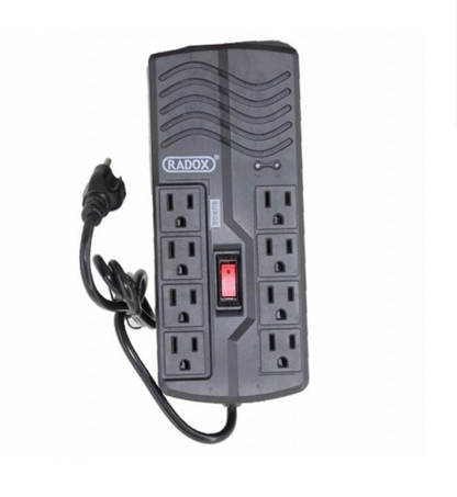 REGULADOR DE VOLTAJE CON 8 CONTACTOS SUPRESOR DE PICOS 260-108 N