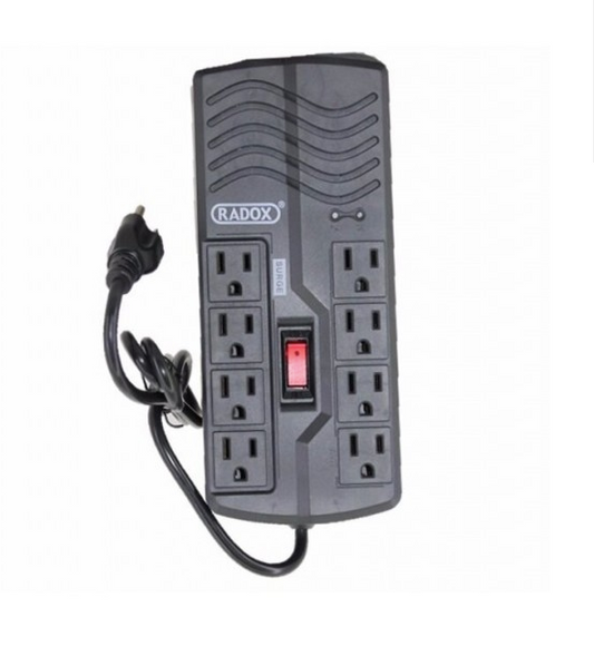 REGULADOR DE VOLTAJE CON 8 CONTACTOS SUPRESOR DE PICOS 260-108 N
