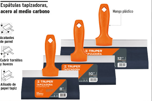 ESPATULA TAPIZADORA, ACERO AL MEDIO CARBONO, TRUPER