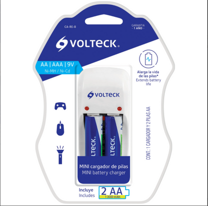 CARGADOR DE PILAS AA, AAA, 9V 46044 *