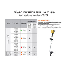 Cargar imagen en el visor de la galería, DESBROZADORA A GASOLINA 25 CC MANGO &quot;D&quot;, 17&quot; CORTE PRETUL 22430 N
