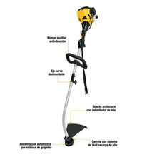 Cargar imagen en el visor de la galería, DESBROZADORA A GASOLINA 25 CC MANGO &quot;D&quot;, 17&quot; CORTE PRETUL 22430 N
