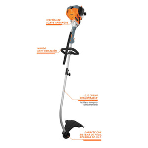 DESBROZADORA A GASOLINA 26 CC MANGO "D", 17" DE CORTE 12496 N