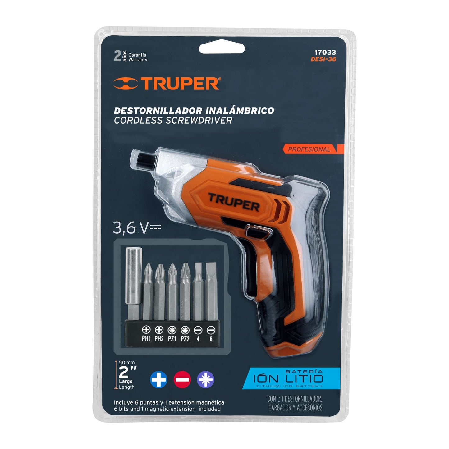 DESTORNILLADOR INALAMBRICO TRUPER 17033 *