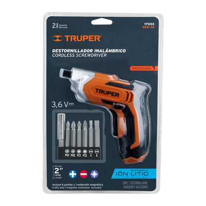 DESTORNILLADOR INALAMBRICO TRUPER 17033 *