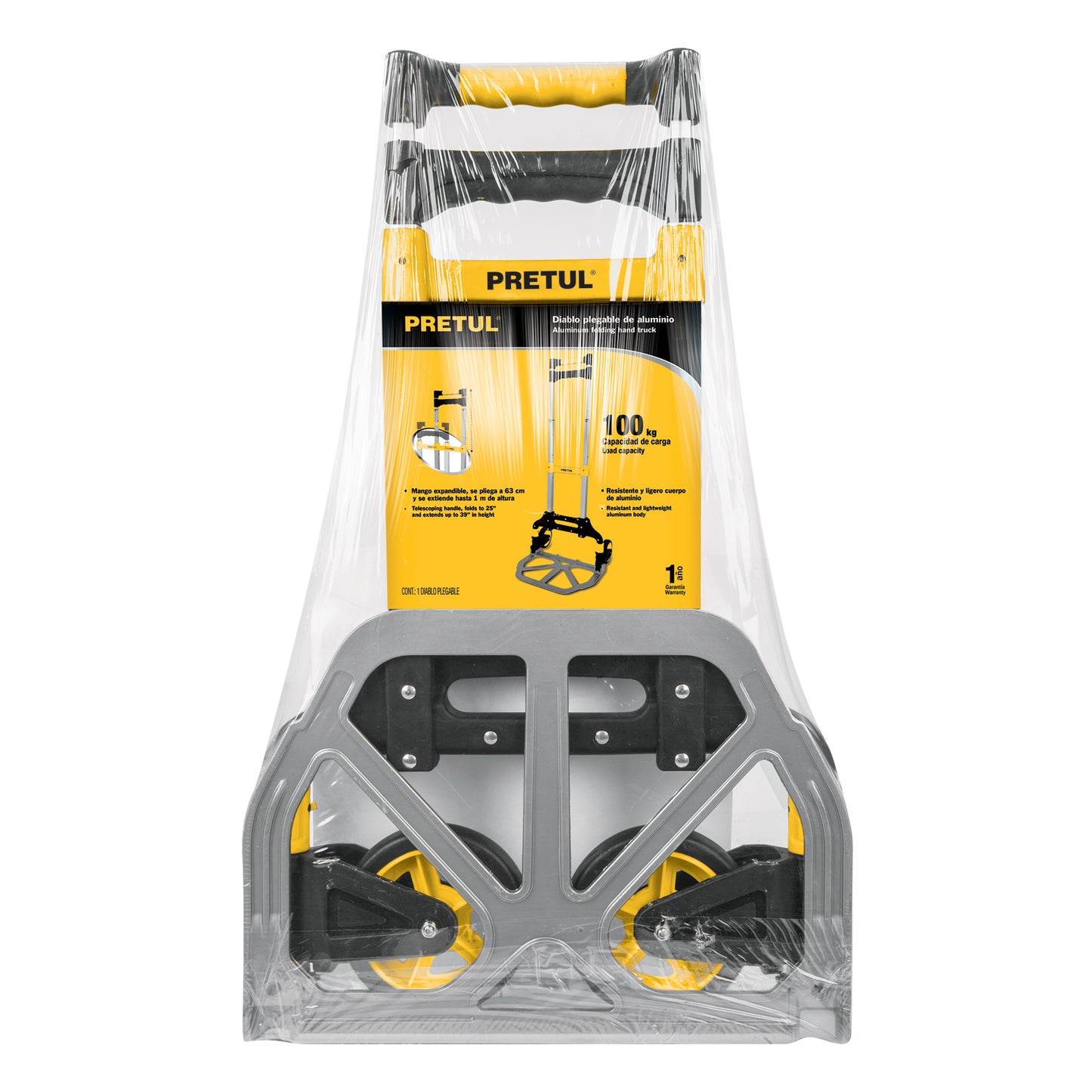 DIABLO DE CARGA, PLEGABLE, 100 KG, PRETUL 24127 *