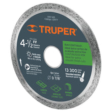 Cargar imagen en el visor de la galería, DISCO DE DIAMANTE, RIN CONTINUO, 4-1/2&quot; 12977 P
