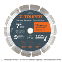 Cargar imagen en el visor de la galería, DISCO DE DIAMANTE, RIN SEGMENTADO, 4-1/2&#39;&#39; 11582 *
