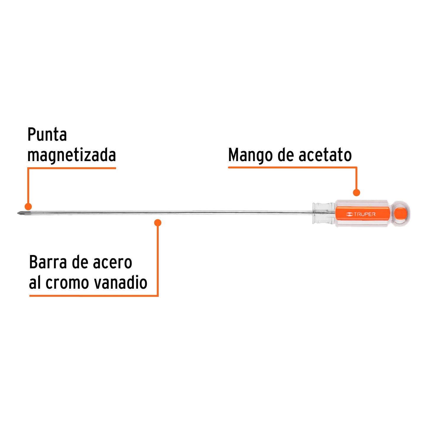 DESARMADOR PUNTA PHILIPS #0 MAGO DE ACETATO 14059 N