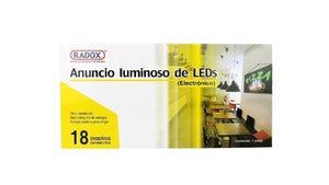 LETRERO LUMINOSO DE LEDS CAJA