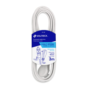 EXTENSIÓN ELECTRICA DOMESTICA 3MTS BLANCA 48006 P