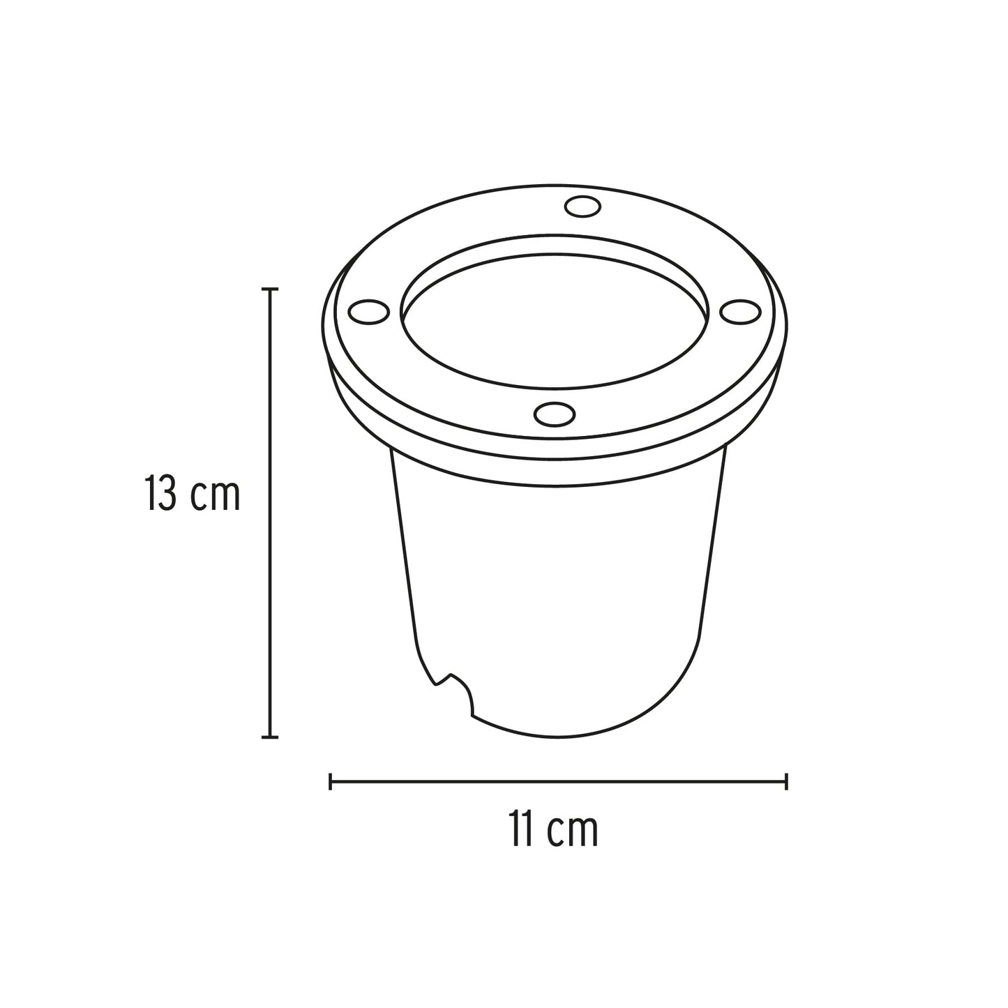 LUMINARIO SPOT PARA PISO 47394 N