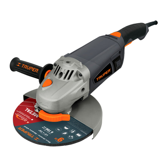 ESMERILADORA ANGULAR 9", INDUSTRIAL, 2300 W