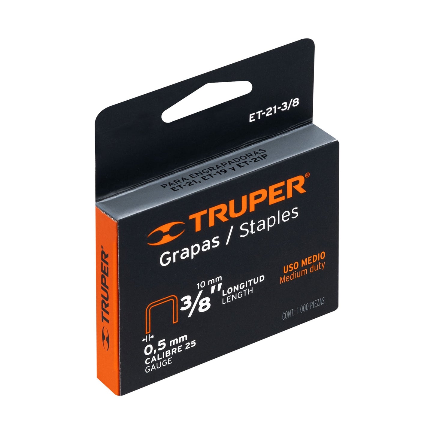 CAJA CON 1000 GRAPAS 3/8" CORONA 11.3MM 17982 *