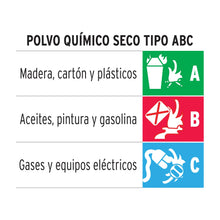 Cargar imagen en el visor de la galería, EXTINTOR PORTÁTIL PARA EMERGENCIA TIPO ABC, 2 KG
