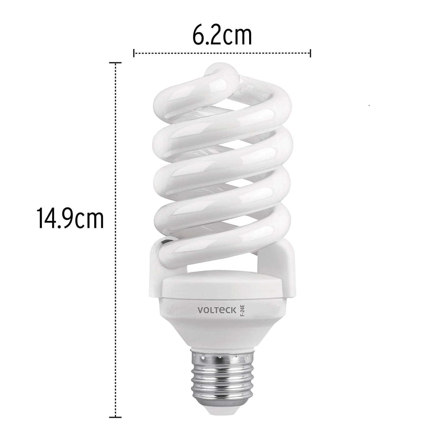 LÁMPARA ESPIRAL T4 24 W LUZ DE DÍA EN BLÍSTER, VOLTECK 48215 *
