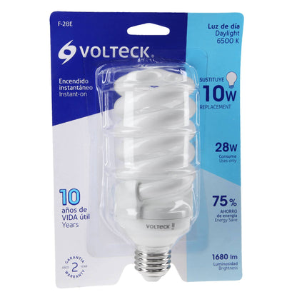 LÁMPARA ESPIRAL T4 28W LUZ DE DÍA EN BLÍSTER, VOLTECK 46827 *