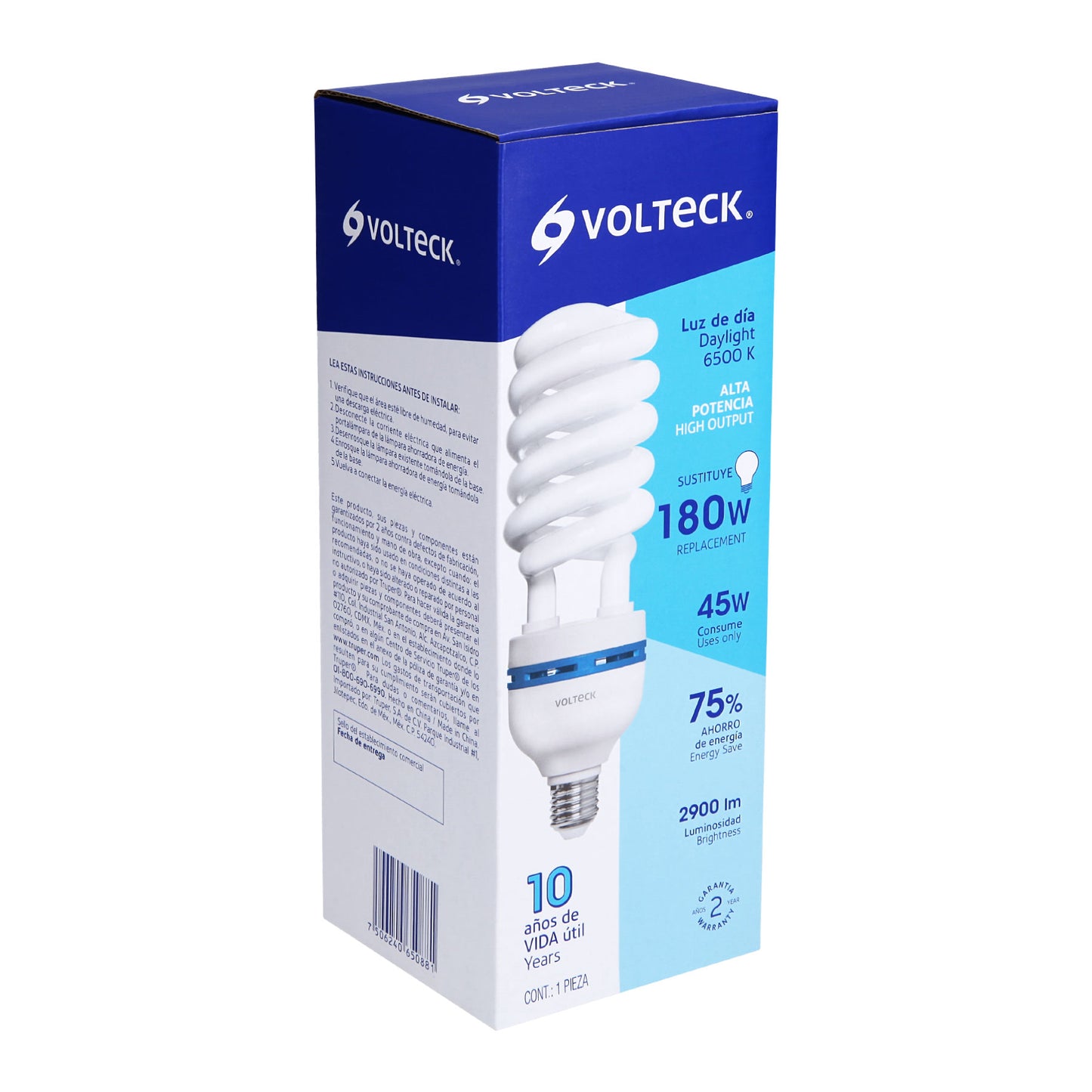 LÀMPARA ESPIRAL T5 45W ALTA POTENCIA LUZ DE DÌA, CAJA 47100 N