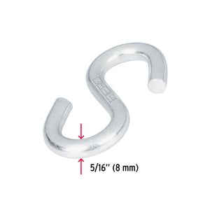 GANCHO 'S' DE 5/16' DE ACERO PARA CABLE, FIERO 44093 N