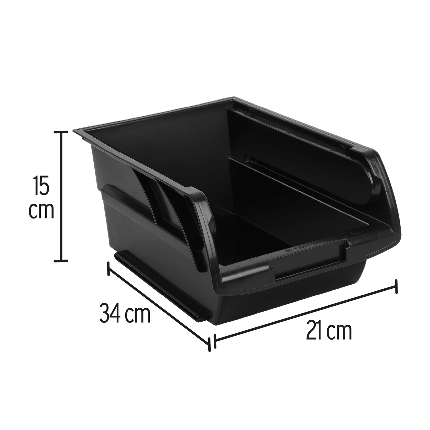 GAVETA APILABLE DE PLÁSTICO, 34 X 21 X 15 CM 10891 P
