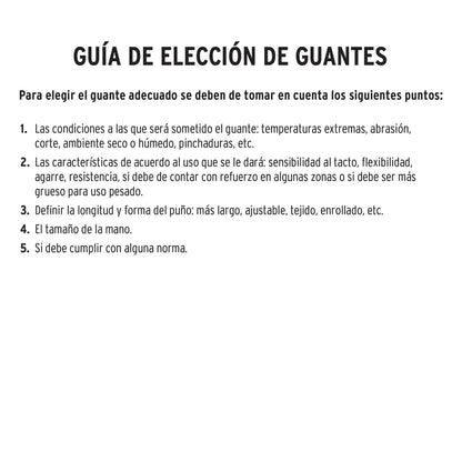 GUANTES DE POLIURETANO MEDIANO PRETUL 20030 *