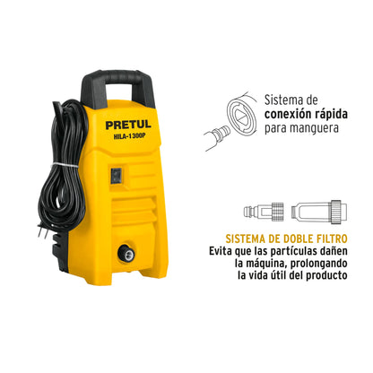 HIDROLAVADORA ELÉCTRICA, 1300 PSI, PRETUL 26014 N