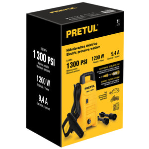 HIDROLAVADORA ELÉCTRICA, 1300 PSI, PRETUL 26014 N