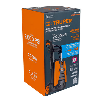 HIDROLAVADORA ELECTRICA 2000 PSI TRUPER 101595 *