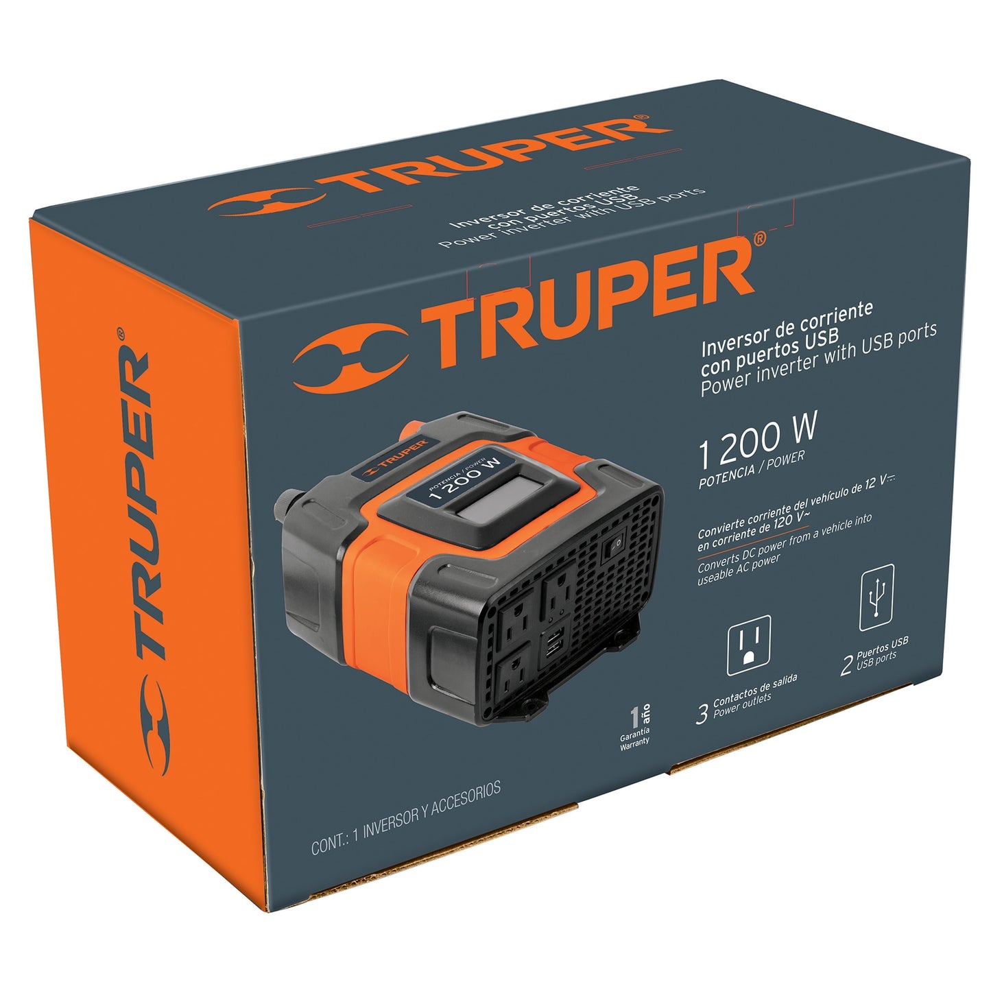 INVERSOR DE CORRIENTE DE 1200 W 10491 N